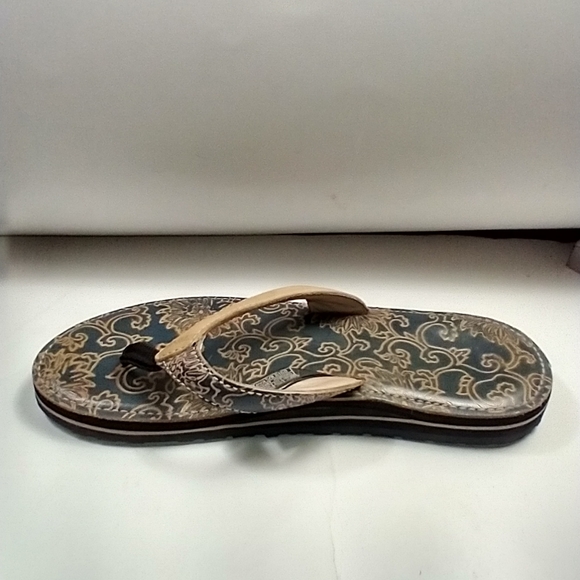 Teva Habit River Floral Leather Sandals Women's sz 7 (6160) - Picture 6 of 9